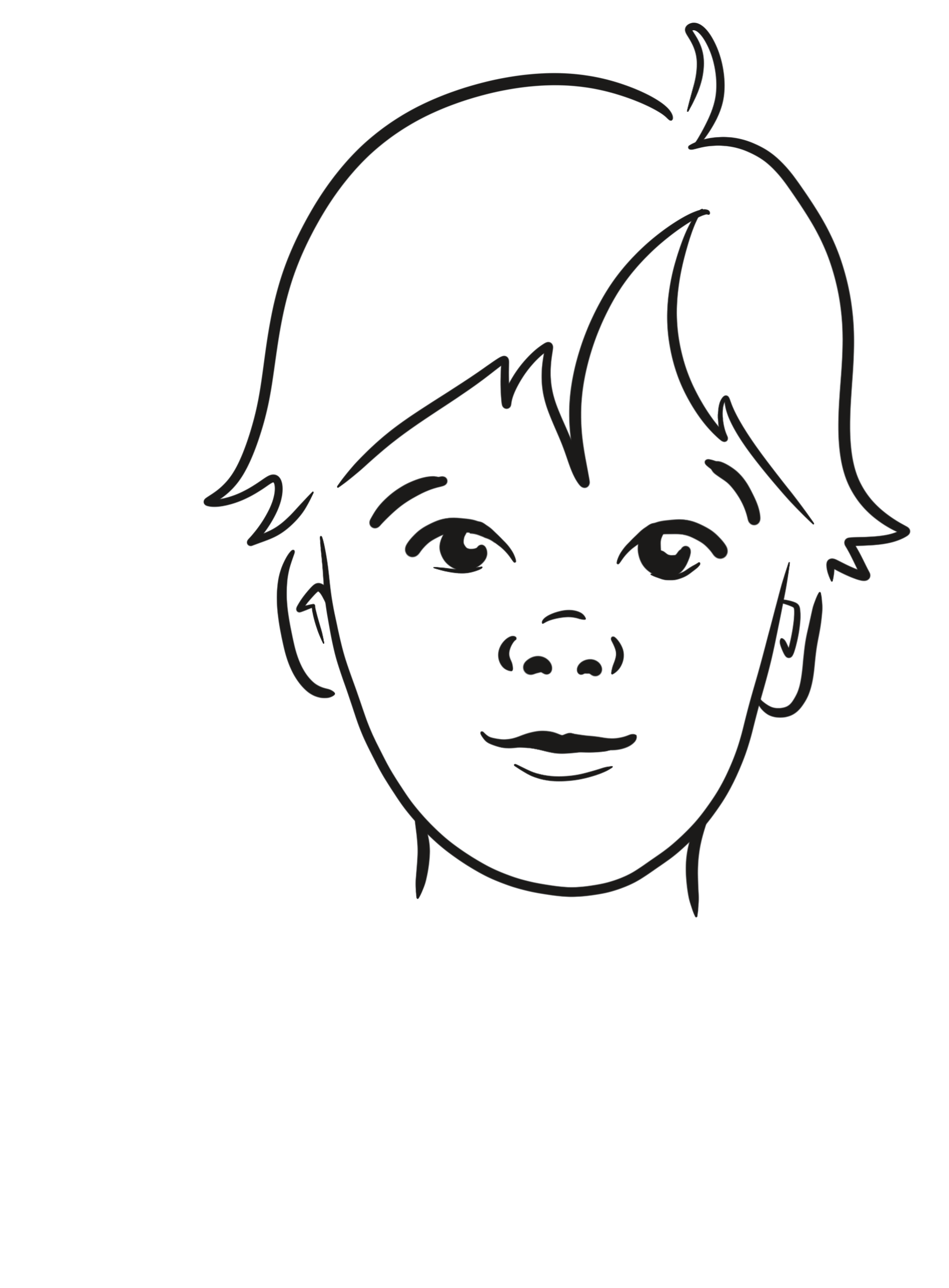 Gezeichnetes Gesicht von Moritz, der die Inspiration von Kraeutermichel ist.