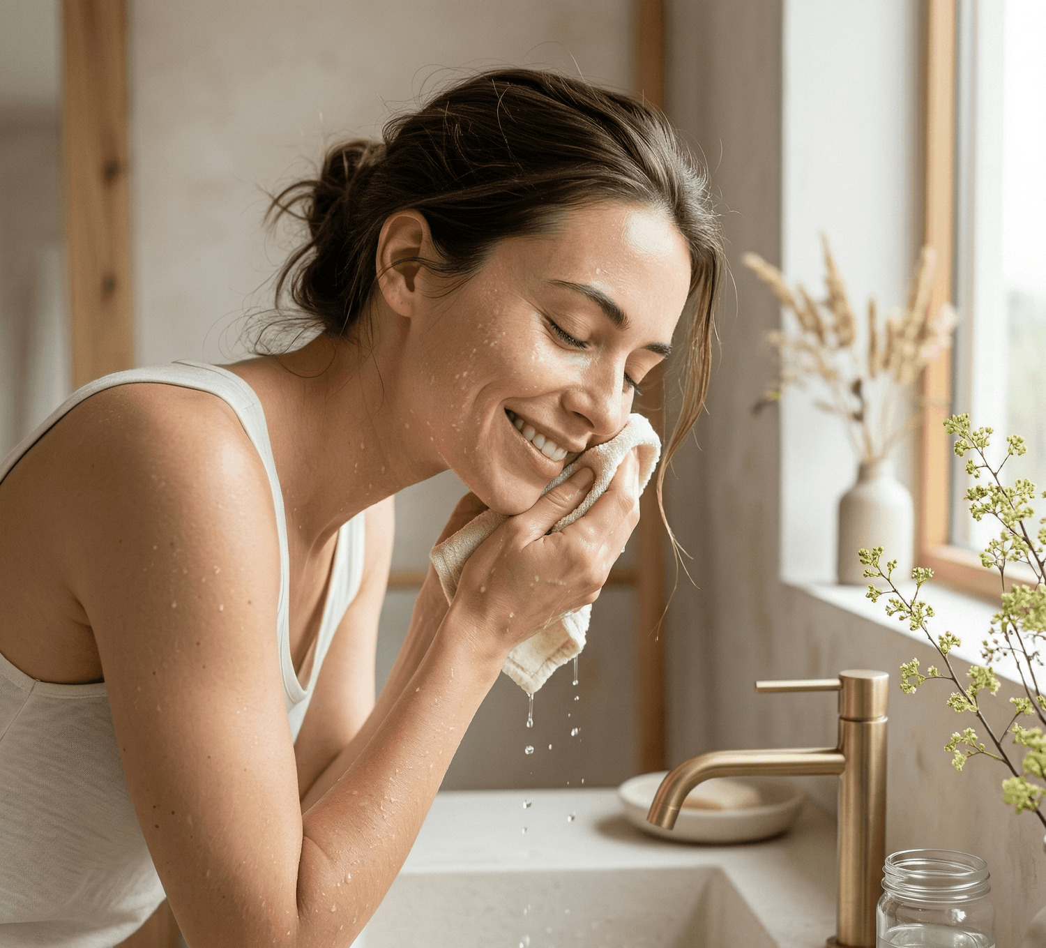 Kräutermichel 3-Zutaten-Pflege: Sanfte Gesichtsreinigung für Erwachsene bei trockener Haut und Problemhaut wie Neurodermitis. Beruhigt die Haut radikal pur mit Hafer, Stiefmütterchen & Spitzwegerich.